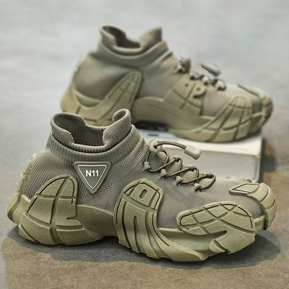 Casual Breathable Non-Slip Mesh Thick Sole Sneakers