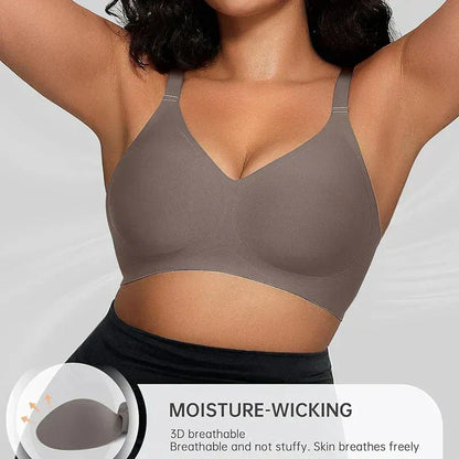 💫Comfortable, wire-free, seamless push-up bra for women