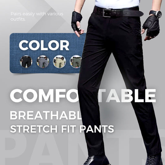 Men's Stretchy Breathable Straight-leg Tactical Trousers