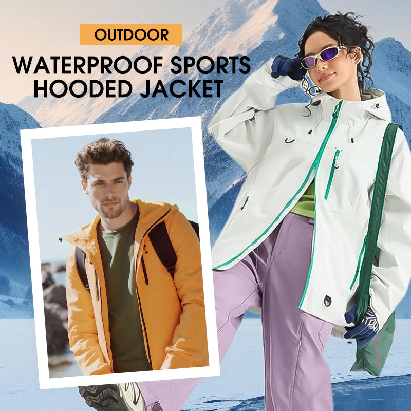📢📢50% OFF !!!⏰Outdoor Waterproof Sports Hooded Jacket