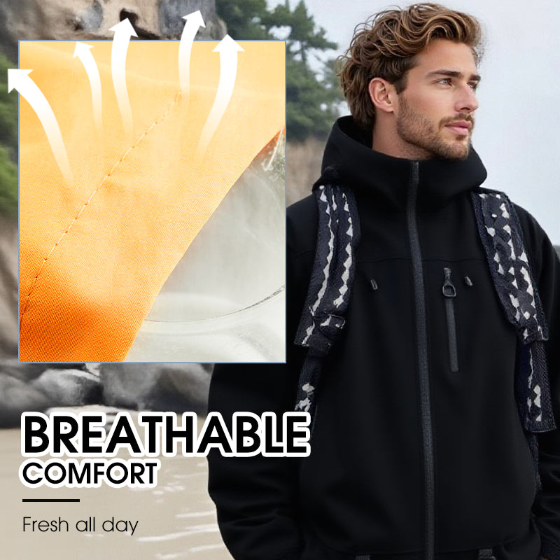 📢📢50% OFF !!!⏰Outdoor Waterproof Sports Hooded Jacket