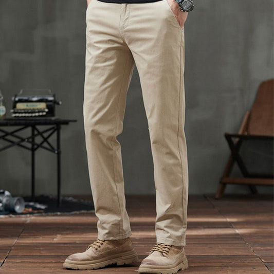 Men's Straight Fit Casual Pants with Pockets (50% OFF)