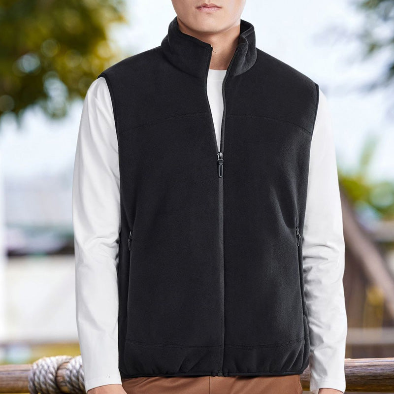 Men's Stand Collar Thickened Full Zip Vest (50% OFF)
