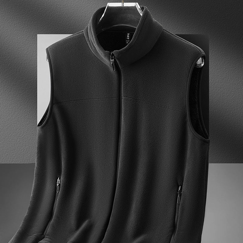 Men's Stand Collar Thickened Full Zip Vest (50% OFF)
