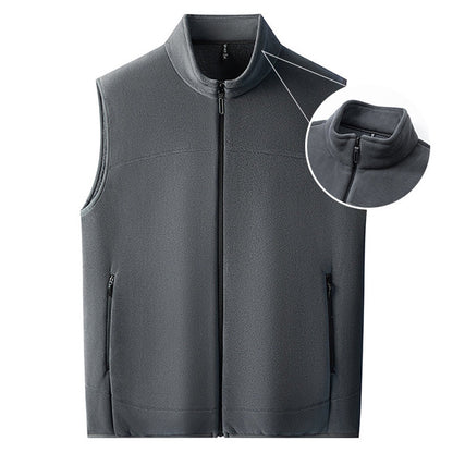 Men's Stand Collar Thickened Full Zip Vest (50% OFF)