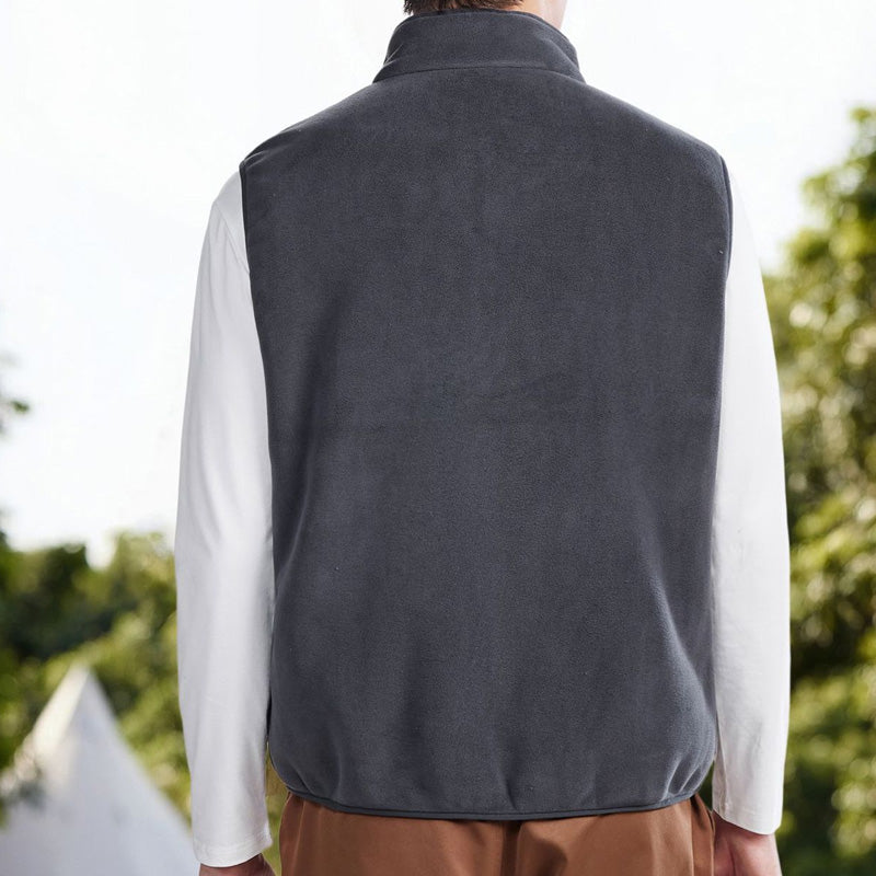 Men's Stand Collar Thickened Full Zip Vest (50% OFF)