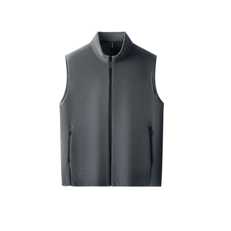 Men's Stand Collar Thickened Full Zip Vest (50% OFF)