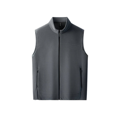 Men's Stand Collar Thickened Full Zip Vest (50% OFF)
