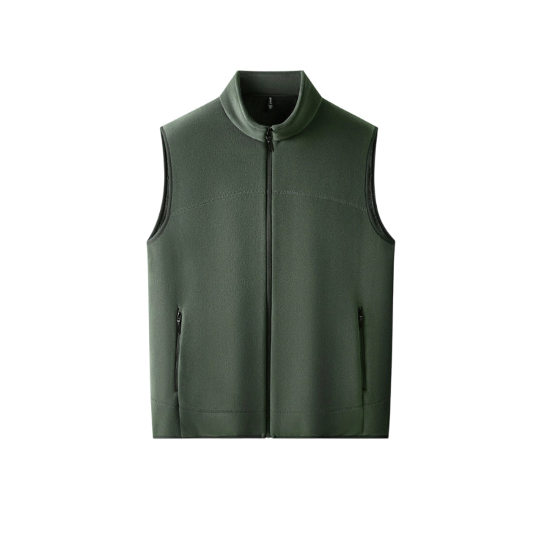 Men's Stand Collar Thickened Full Zip Vest (50% OFF)