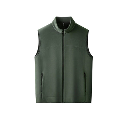 Men's Stand Collar Thickened Full Zip Vest (50% OFF)