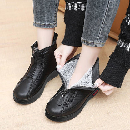 ⏳Time-Limited Special⏰Women's Winter Warm Zipper Ankle Boots
