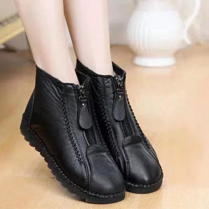⏳Time-Limited Special⏰Women's Winter Warm Zipper Ankle Boots