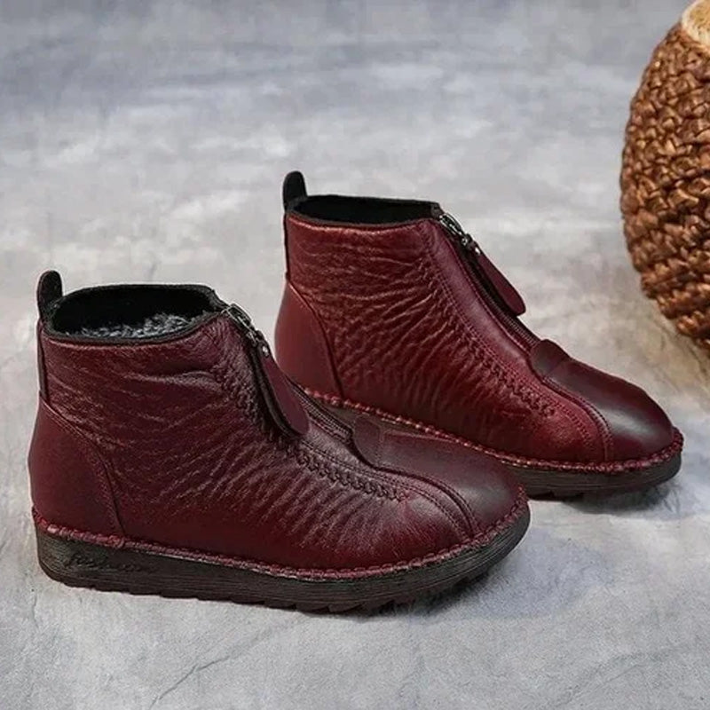 ⏳Time-Limited Special⏰Women's Winter Warm Zipper Ankle Boots