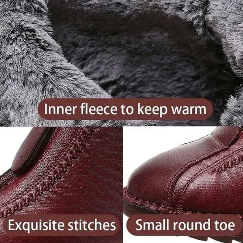 ⏳Time-Limited Special⏰Women's Winter Warm Zipper Ankle Boots
