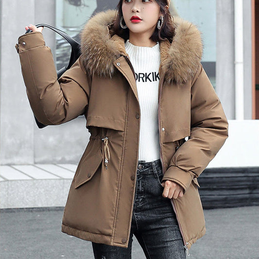 ⏳Limited-time 56% off⏰Woman’s Winter Loose Hooded Synthetic Fleece Thickened Parka Coat🧥