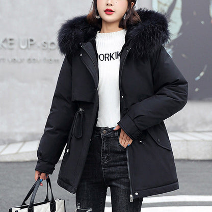⏳Limited-time 56% off⏰Woman’s Winter Loose Hooded Synthetic Fleece Thickened Parka Coat🧥
