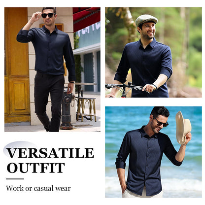 Men's Casual Fashion Long-Sleeve Shirt（50% OFF）