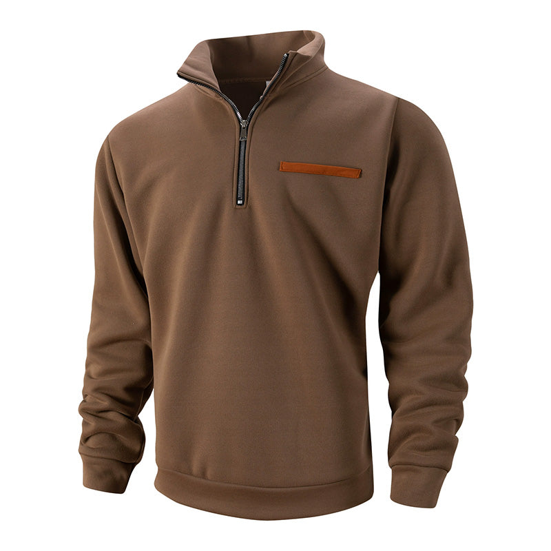 🔥Limited-time offer-Men's Stylish Half Zip Long Sleeve Tops