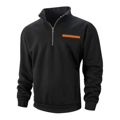 🔥Limited-time offer-Men's Stylish Half Zip Long Sleeve Tops