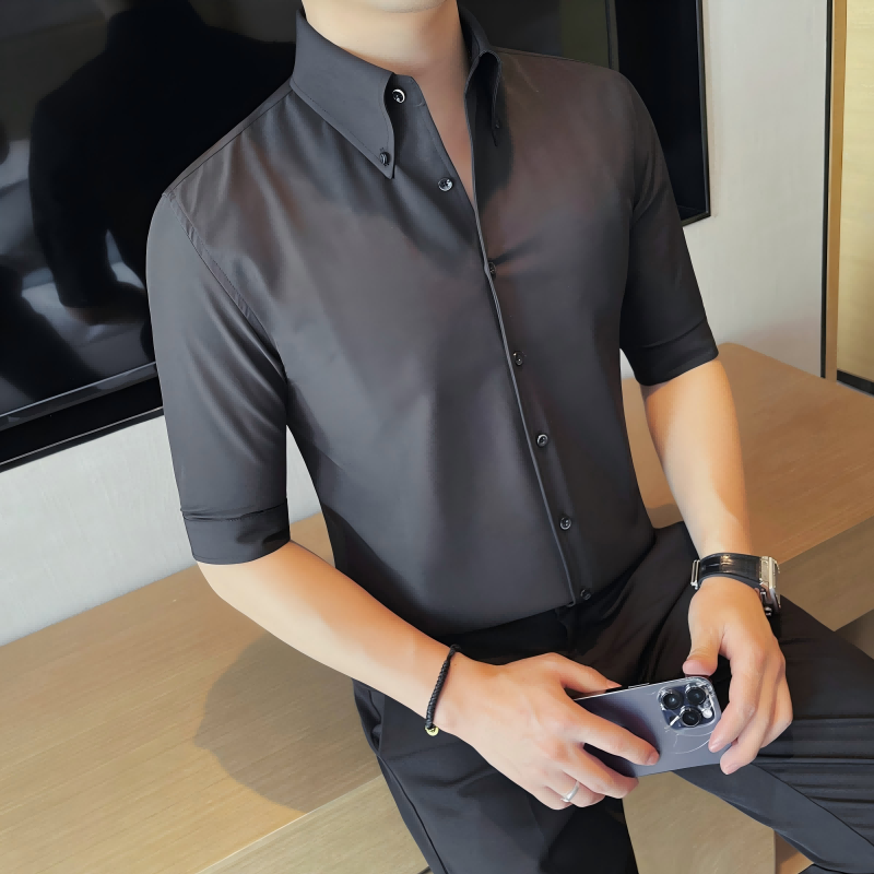 Classic Men's Slim-Fit Long-Sleeve Shirt（50% OFF）