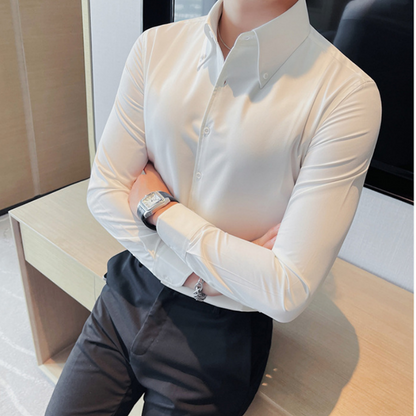 Classic Men's Slim-Fit Long-Sleeve Shirt（50% OFF）