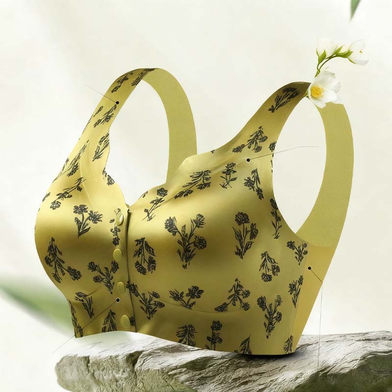 Seamless Printed Push-Up Bra for Women