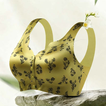Seamless Printed Push-Up Bra for Women