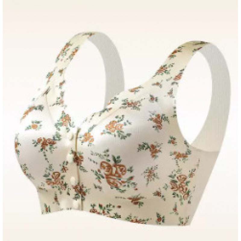 Seamless Printed Push-Up Bra for Women