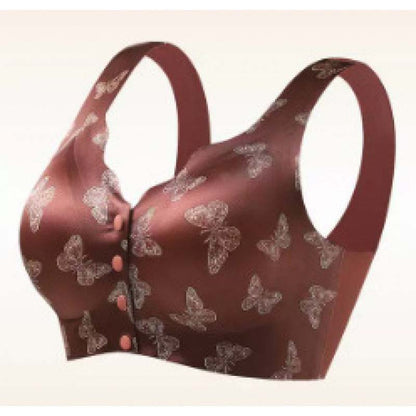 Seamless Printed Push-Up Bra for Women