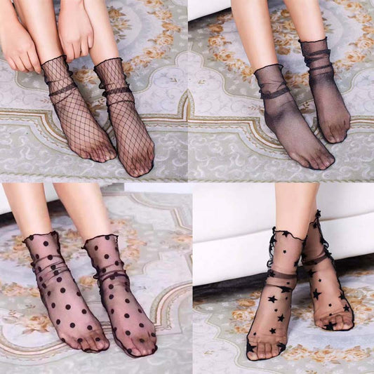 Women's Fashion Ultrathin Sheer Mesh Socks（50% OFF）
