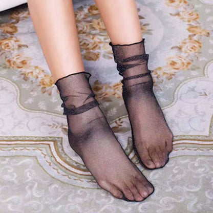 Women's Fashion Ultrathin Sheer Mesh Socks（50% OFF）