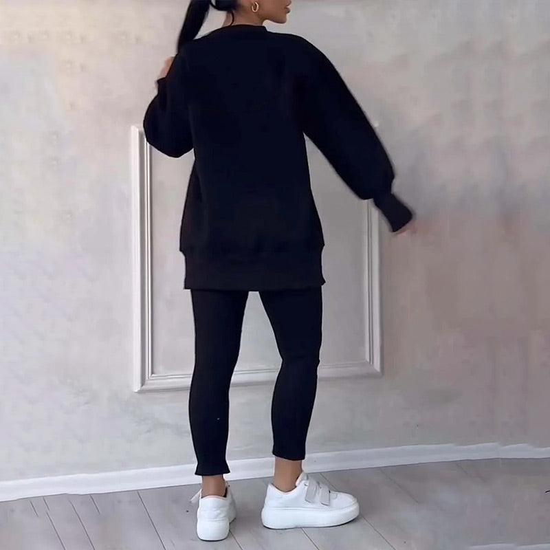 Women's Casual Sweatshirt Leggings Set（50% OFF）