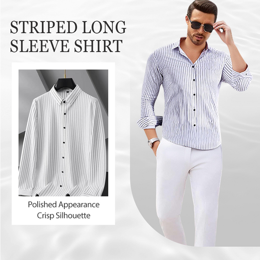 Men's Classic Striped Long Sleeve Shirt