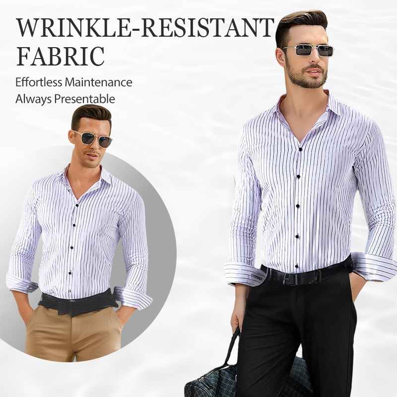 Men's Classic Striped Long Sleeve Shirt