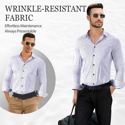 Men's Classic Striped Long Sleeve Shirt