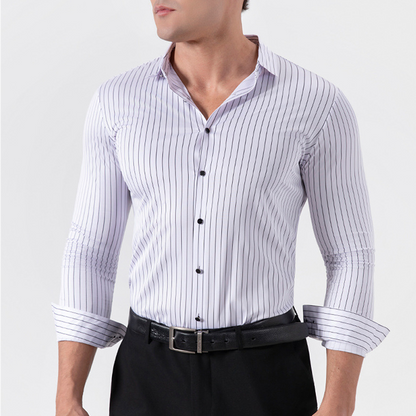 Men's Classic Striped Long Sleeve Shirt