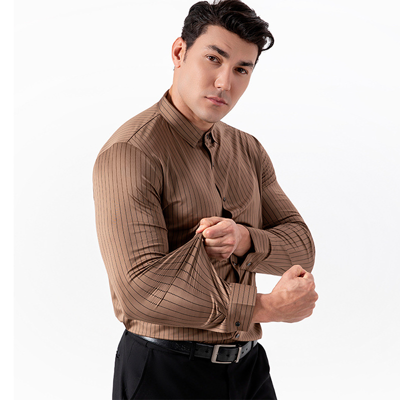 Men's Classic Striped Long Sleeve Shirt