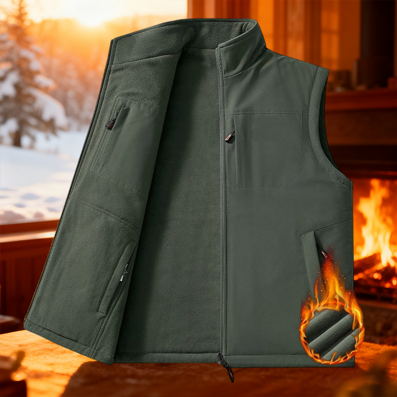 Men's Warm Windproof Reversible Vest