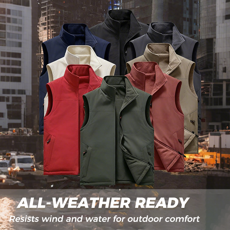 Men's Warm Windproof Reversible Vest