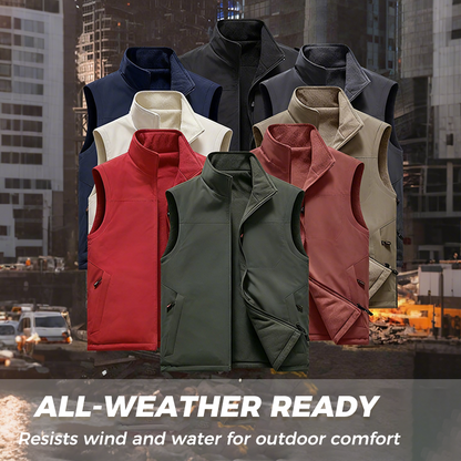 Men's Warm Windproof Reversible Vest