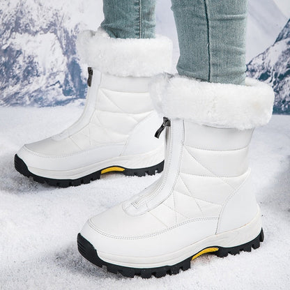 👢✨ Women’s Non-Slip Warm Zipper Snow Boots