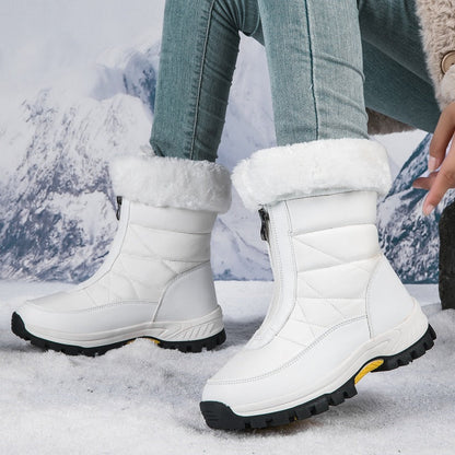 👢✨ Women’s Non-Slip Warm Zipper Snow Boots