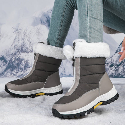 👢✨ Women’s Non-Slip Warm Zipper Snow Boots