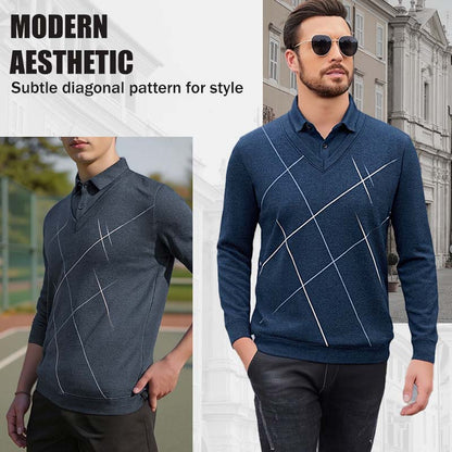 Men's Casual Modern Layered Style Top