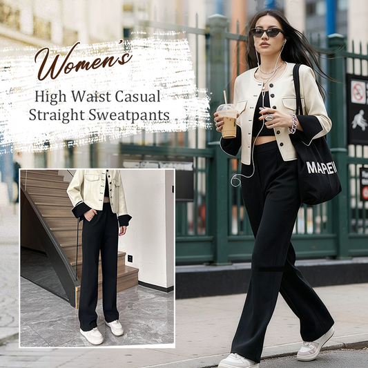 Women's High Waist Casual Straight Sweatpants （50% OFF）