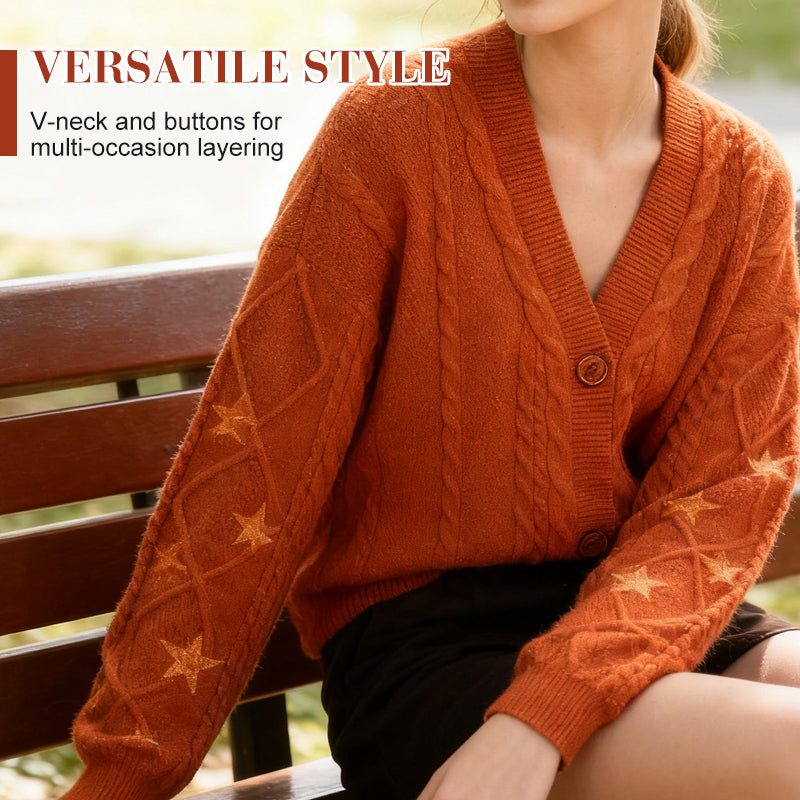 Women’s Knit Button Down Cardigan（50% OFF）
