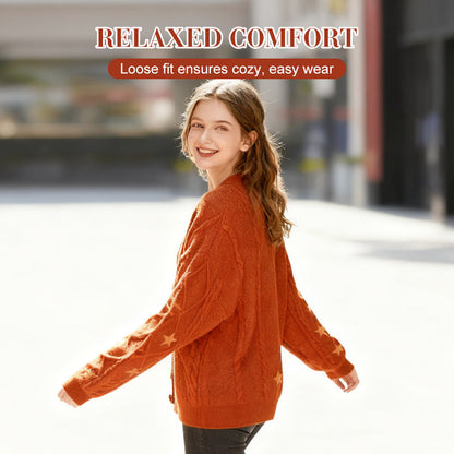 Women’s Knit Button Down Cardigan（50% OFF）