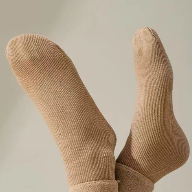 Women's Thickened Warm Solid Color Mid-Calf Socks（50% OFF）