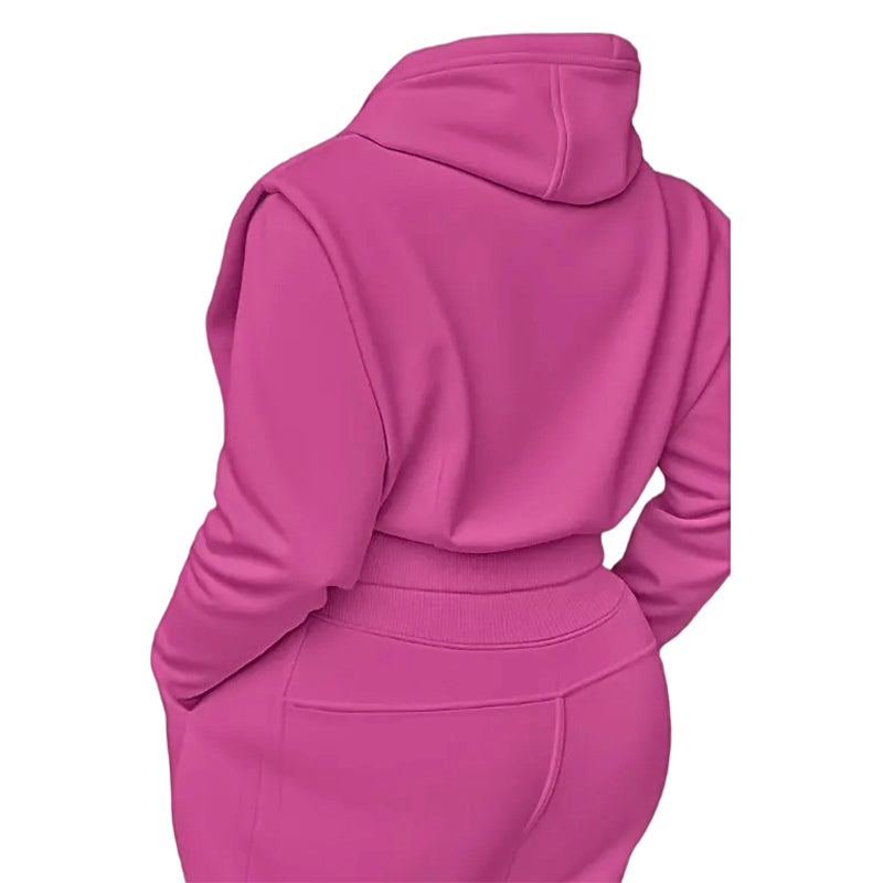 2-Piece Ribbed Knit Long Sleeve Crop Top Wide Leg Pants Matching Lounge Set Loungewear