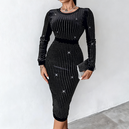 💖LAST DAY PROMOTION - 49%OFF 💖 Women's Sparkling Long Sleeve Bodycon Dress